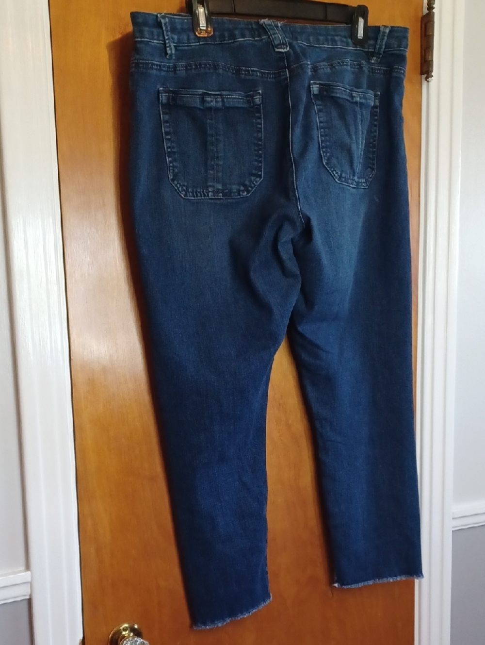 Wit & Wisdom Dark Blue Ankle Jeans. sz.14. No Ab Panel. Slight Wear In Pic.L.26" - Picture 3 of 10